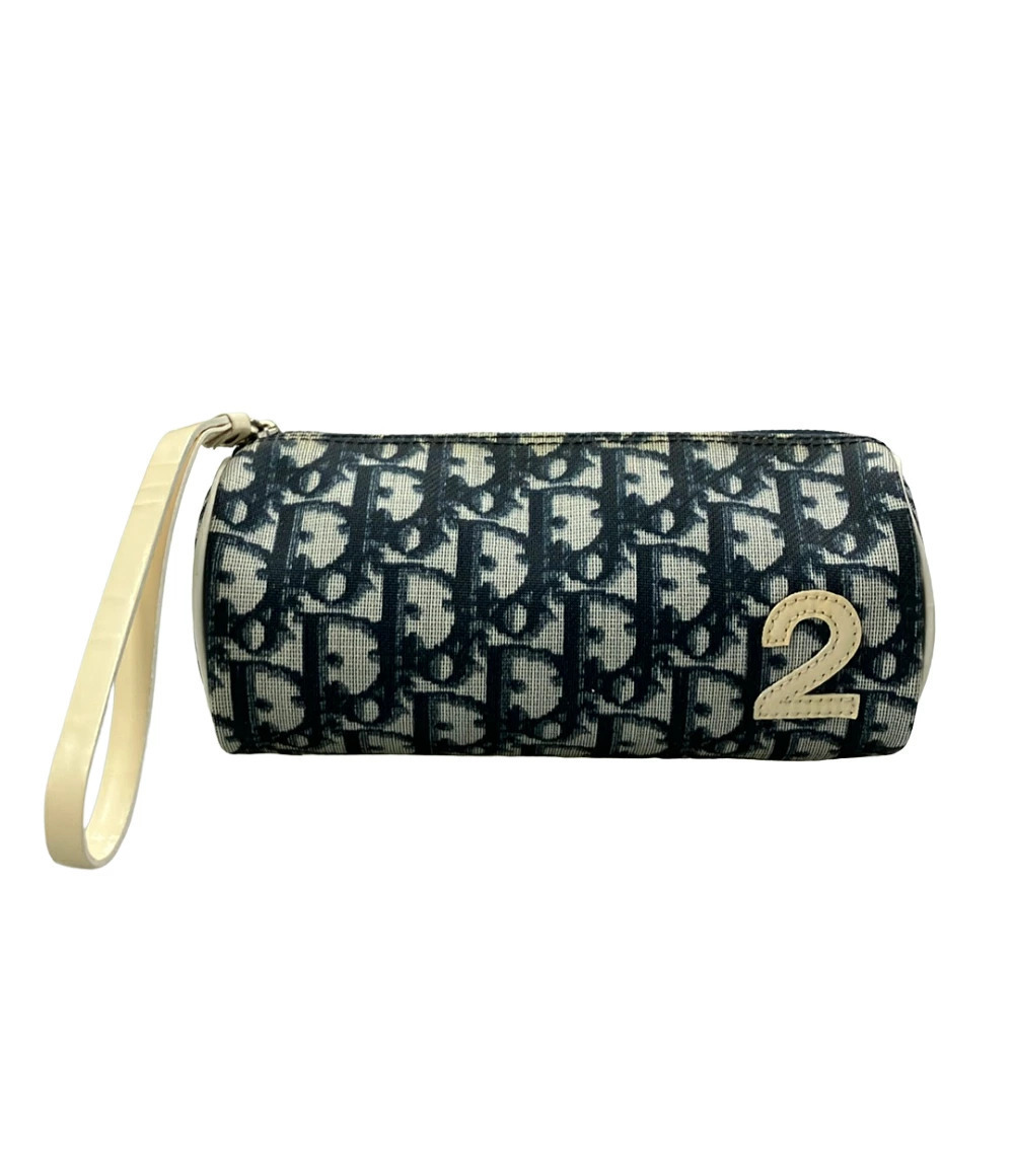 Christian Dior Pouch Leather Black